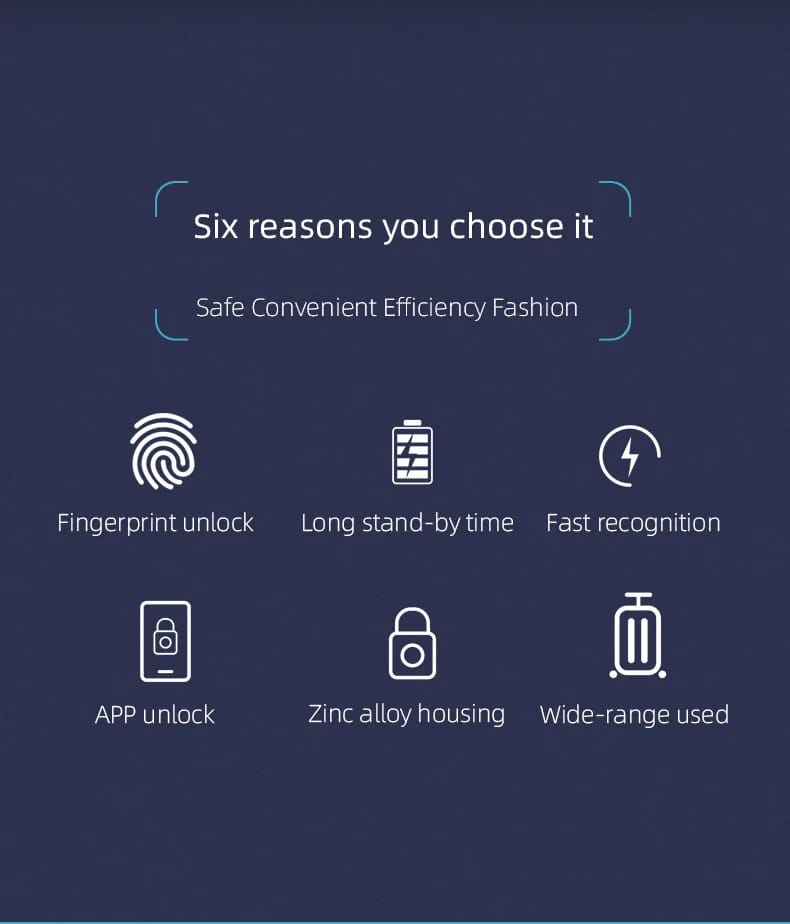 Smart Fingerprint Padlock